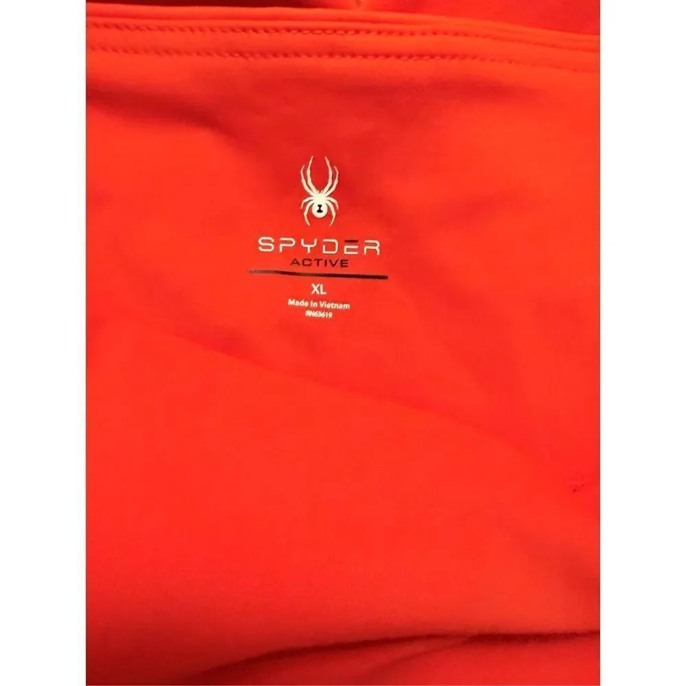 Spyder Active Leggings X-Large Red Phone Pocket Active Work Out Leisurewear - Picture 14 of 14